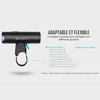 Lampe vélo Olight, fixation guidon adaptable avec 4 sangles incluses pour différents diamètres.