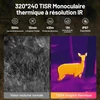 Monoculaire thermique 320*240 TISR avec imagerie thermique et vision nocturne pour la chasse au cerf.