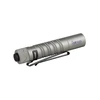 Lampe de poche LED gris Olight i5R EOS avec clip de poche, interrupteur arrière et chargement USB.