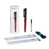 Stylo lampe Olight Open 3 rouge et noir avec emballage, recharge, câble et manuel d'utilisation pour le quotidien