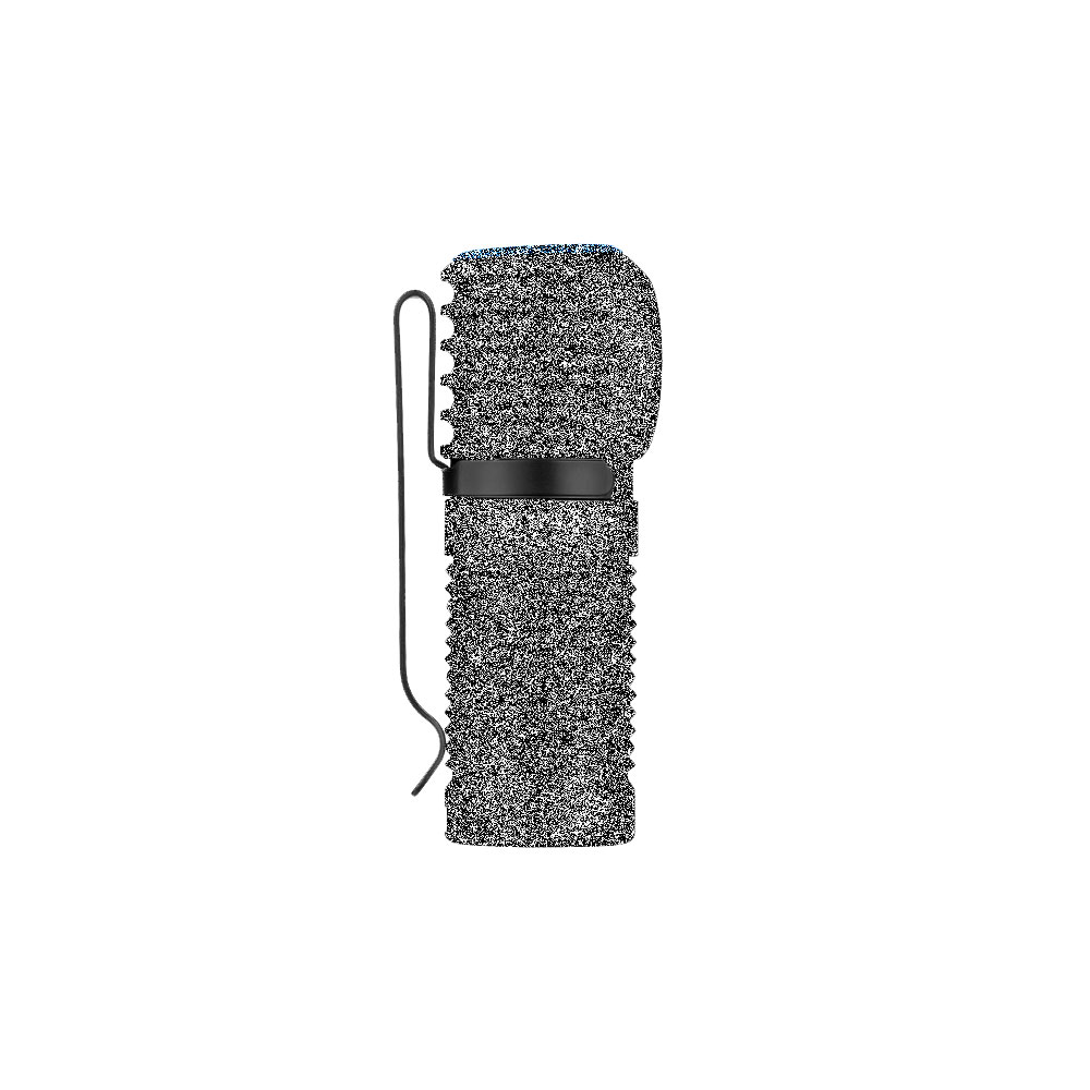 Torche tactique plate noire avec clip
