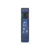 Lampe de poche Olight Arkfeld Ultra bleue avec motif montagne et boussole, idéale pour le camping et l'EDC.