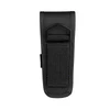 Étui noir en nylon robuste pour lampe de poche, avec boucle de ceinture et anneau en D