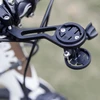 Support guidon vélo noir pour compteur GPS et caméra d'action.