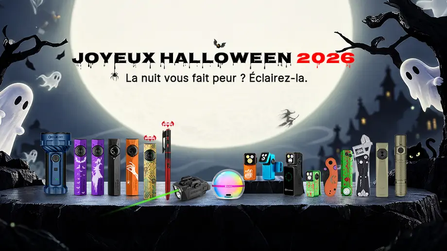 Vente flash Halloween Olight : nouveautés, cadeaux et offres d’octobre