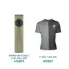 Lampe torche Olight Arkfeld Ultra vert olive avec t-shirt bicolore offert pour activités outdoor et quotidien