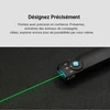 Télécommande de présentation sans fil avec pointeur laser vert pour présenter, entraîner les animaux et explorer.