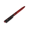 Stylo lampe Olight Open 3 rouge et noir avec pointe rétractable, faisceau laser et clip de poche pour écriture et EDC