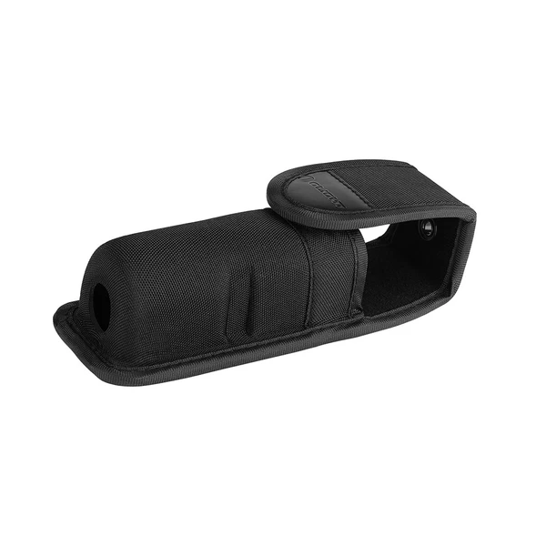 Housse De Protection En Nylon Pour Lampe Torche LED - Dimensions ~18 X 4 Cm - Noire - Pour Ceinture Ou Sac à Dos