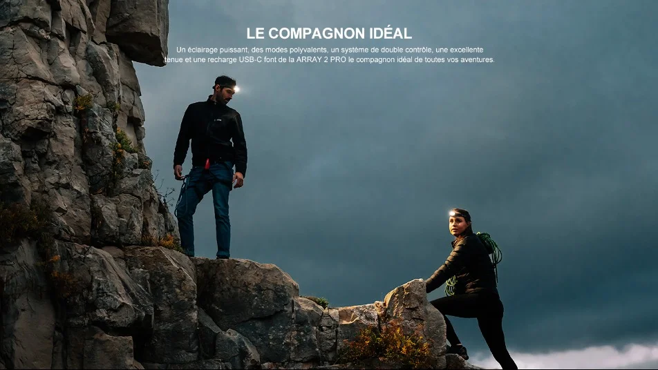 Lampe frontale avec zoom : régler le faisceau selon la distance