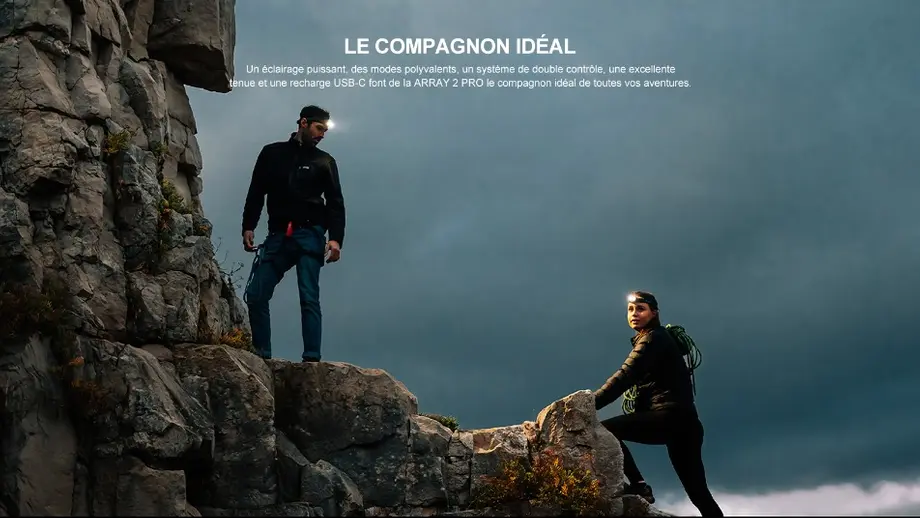 Lampe frontale avec zoom : régler le faisceau selon la distance