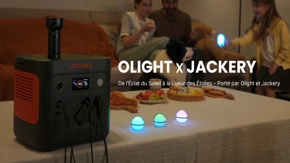 OLIGHT × JACKERY : De l'Éclat du Soleil à la Lueur des Étoiles