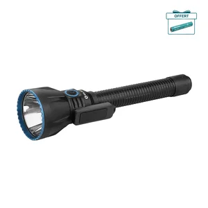 Olight Javelot Turbo 2 noir et bleu vue latérale pour la chasse et les longues distances