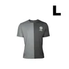 T-shirt bicolore gris Olight Arkfeld Ultra taille L avec logo imprimé pour un style décontracté au quotidien
