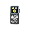 Lampe torche Olight rectangulaire noire avec motif dragon blanc et trois LED sur fond noir