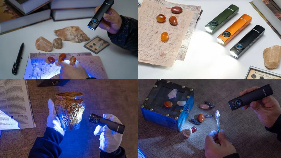 Pourquoi utiliser une lampe torche pour examiner le pierre de jade ?