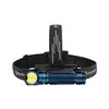 Lampe frontale Olight bleue H300S à triple LED et bandeau élastique, idéale pour activités de plein air