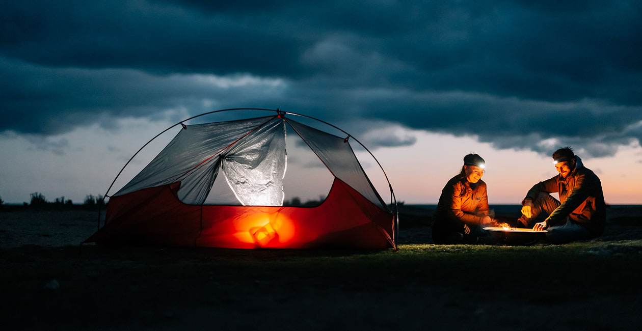 lampe frontale pour camping ou exploration
