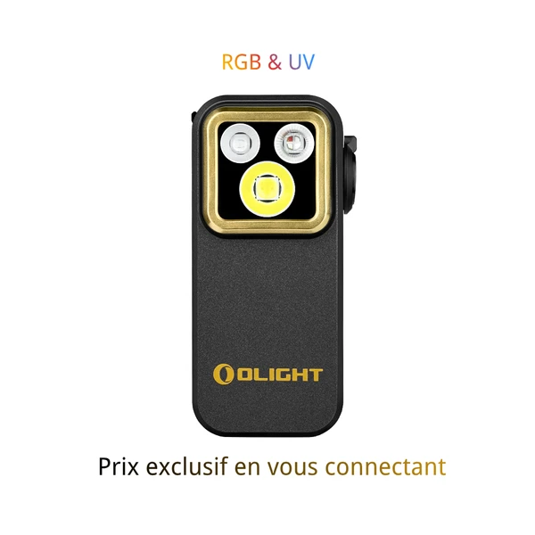 Lampe De Poche Olight I18 Laiton, Rechargeable USB-C, EDC Porte-clés, Neuve Scellée