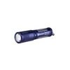 Olight I3E EOS lampe torche porte-clés bleue en vue latérale pour éclairage quotidien