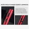 Olight Open 3, stylo tactique rouge avec un commutateur facile d'accès pour les différentes sources lumineuses, idéal pour une utilisation quotidienne.