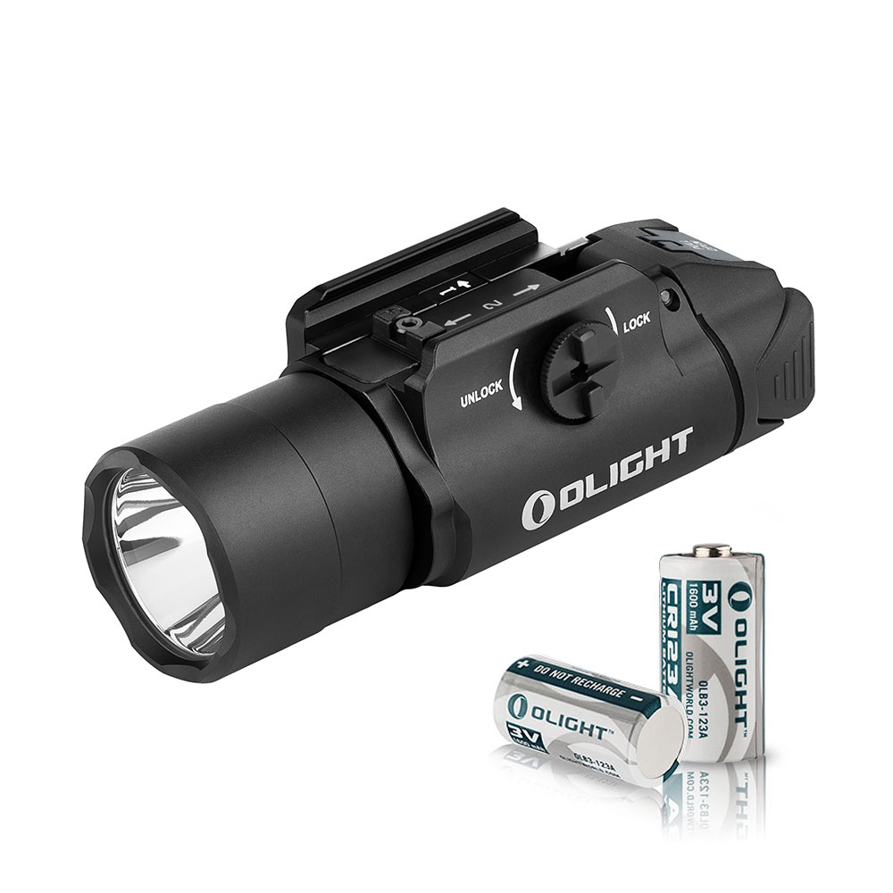 Lampe torche Olight avec piles au lithium CR123A
