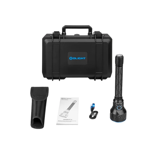 Olight Javelot Pro 2, lampe de poche tactique haute performance avec accessoires : étui, chargeur et manuel