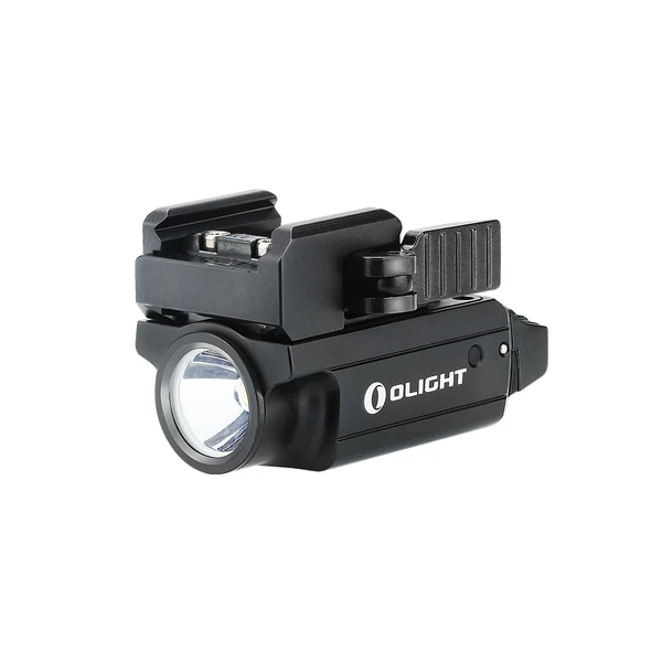 Lampe de poche tactique Olight P2R Pro pour pistolet avec rail Picatinny et chargeur magnétique, lumière LED noire