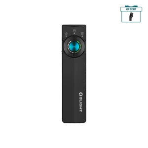Lampe de poche Olight ArkPro Lite noire avec éclairage LED, rouge et UV, livrée avec son étui offert pour le quotidien