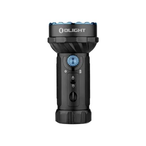 Olight MARAUDER MINI noire avec lunette bleue et halo lumineux LED pour l'extérieur