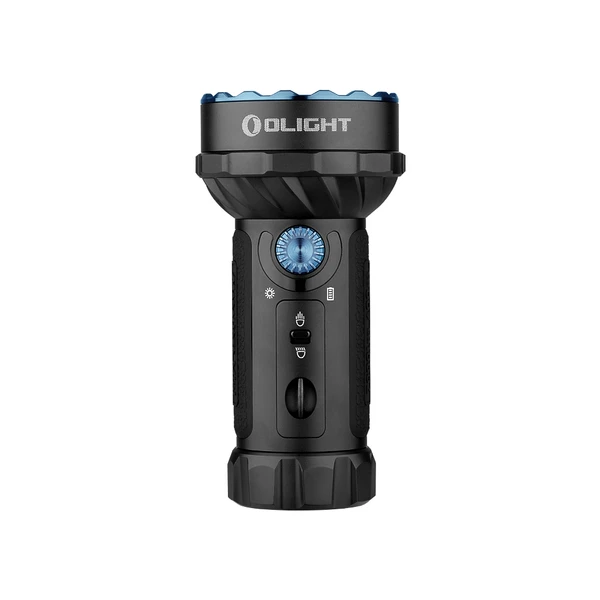 Olight MARAUDER MINI noire avec lunette bleue et halo lumineux LED pour l'extérieur