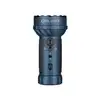 Lampe torche Olight MARAUDER MINI bleue vue de côté avec faisceau de couleurs pour la chasse ou la spéléologie