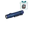 Olight Warrior Ultra bleu avec clip de poche pour l'extérieur et la survie.