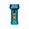 Olight Marauder Mini 2 Lampe de poche orange et bleue sur fond blanc, vue de face, avec modes d'éclairage réglables