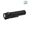 Olight Baton 4 Pro noire avec clip, lampe de poche EDC rechargeable pour usage quotidien et extérieur.
