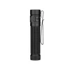 Lampe torche Olight Baton 4 Pro noire avec clip, lampe de poche LED compacte et durable.
