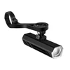 Éclairage vélo Olight Goshawk 1600 noir monté sur son support de cintre solide pour cyclisme nocturne.