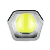 Réflecteur hexagonal de lampe de poche avec LED jaune puissante sur fond blanc