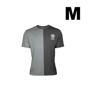 T-shirt bicolore gris clair et foncé taille M avec logo poitrine Rethink Light Reimagine Style
