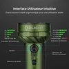 Lampe torche verte Olight Marauder Mini 2 avec interface utilisateur et indicateurs de batterie pour camping