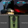 Lampe torche Olight Marauder Mini 2 verte montrant l'éclairage latéral et rouge pour le camping et la randonnée nocturne