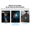 Petite lampe de poche mains libres avec clip, aimant et crochet pour travailler et camper.