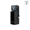 Lampe de poche EDC rechargeable Olight noire avec clip de poche et commutateur rotatif sur fond blanc
