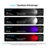 Système d'éclairage 4-en-1 Olight Oclip 2 Ultra Premium avec projecteur, spot, lumière UV et rouge pour EDC et sécurité