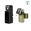 Deux lampes de poche rechargeables Olight noires et vert olive avec têtes pivotantes et clips de fixation EDC