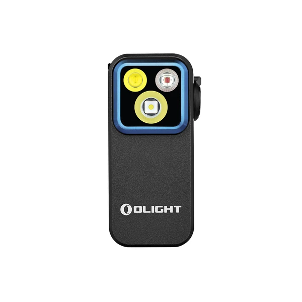 Olight Oclip Pro noire avec triple LED pour un éclairage polyvalent et sécurisé.