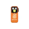 Lampe clip Olight Oclip Pro orange édition 8e anniversaire vue de face avec triple LED pour EDC et randonnée