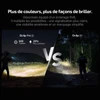 Olight Oclip Pro S comparaison de luminosité à 600 lumens, éclairage amélioré pour le camping et la randonnée nocturne.
