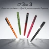 Stylo lampe Olight Open 3 multicolore avec pointe lumineuse LED et corps texturé pour écriture et EDC quotidien