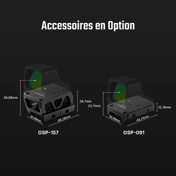 Vente Flash ! - Olight Osight C - Optique à point rouge grande fenêtre - Point 3 MOA + Cercle 32 MOA - Points rouges de tir et tactique (13980738